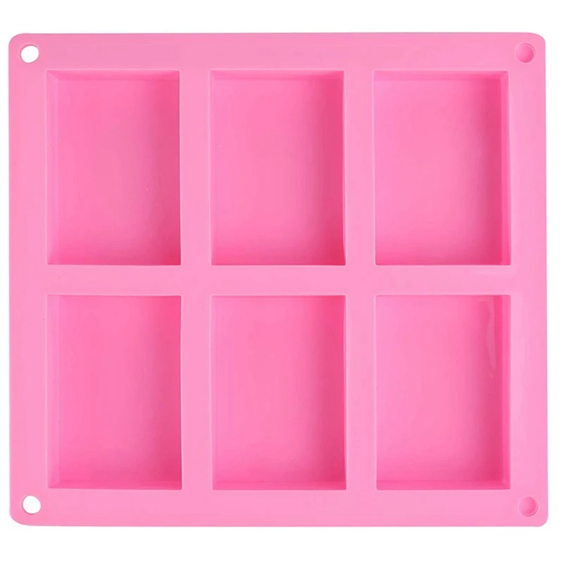 24 Pack Silicone Soap Molds - 6 Cavity Rectangle DIY Soap Molds For Cake, Cupcake, Muffin, Coffee Cake, Pudding And Soap
24 Pack Silicone Soap Molds - 6 Cavity Rectangle DIY Soap Molds For Cake, Cupcake, Muffin, Coffee Cake, Pudding And Soap