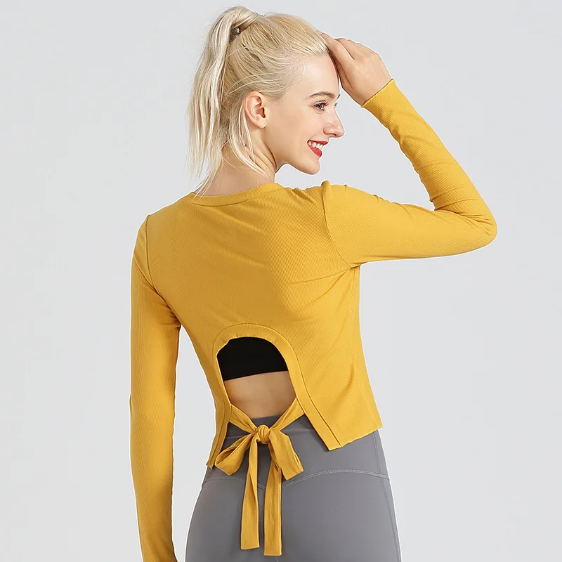 2022 New Thread Yoga Suit Female Sexy U-shaped Sports Long-sleeved Jacket Autumn Round Neck Fitness Suit Generation
2022 New Thread Yoga Suit Female Sexy U-shaped Sports Long-sleeved Jacket Autumn Round Neck Fitness Suit Generation