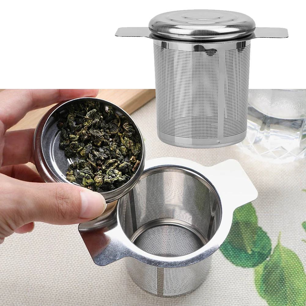 Stainless Steel Tea Drain With Lid Filter Grid Binaural Tea Infuser Filter Basket Loose Leaf Teapot Spice Filter Coffee Filter
Stainless Steel Tea Drain With Lid Filter Grid Binaural Tea Infuser Filter Basket Loose Leaf Teapot Spice Filter Coffee Filter