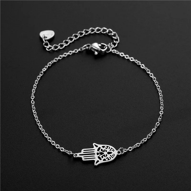 Fashion Silver Color Hamsa Hand Fatima Palm Bracelets for Women Bead Charm Bracelet Ethnic Style Handmade Jewelry
Fashion Silver Color Hamsa Hand Fatima Palm Bracelets for Women Bead Charm Bracelet Ethnic Style Handmade Jewelry