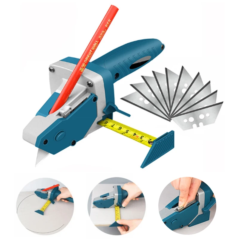 Handheld Gypsum Board Cutting Tool Drywall Cutting Artifact Tool with Tape Measure Woodworking Scribe Cutting Board Tools New
Handheld Gypsum Board Cutting Tool Drywall Cutting Artifact Tool with Tape Measure Woodworking Scribe Cutting Board Tools New