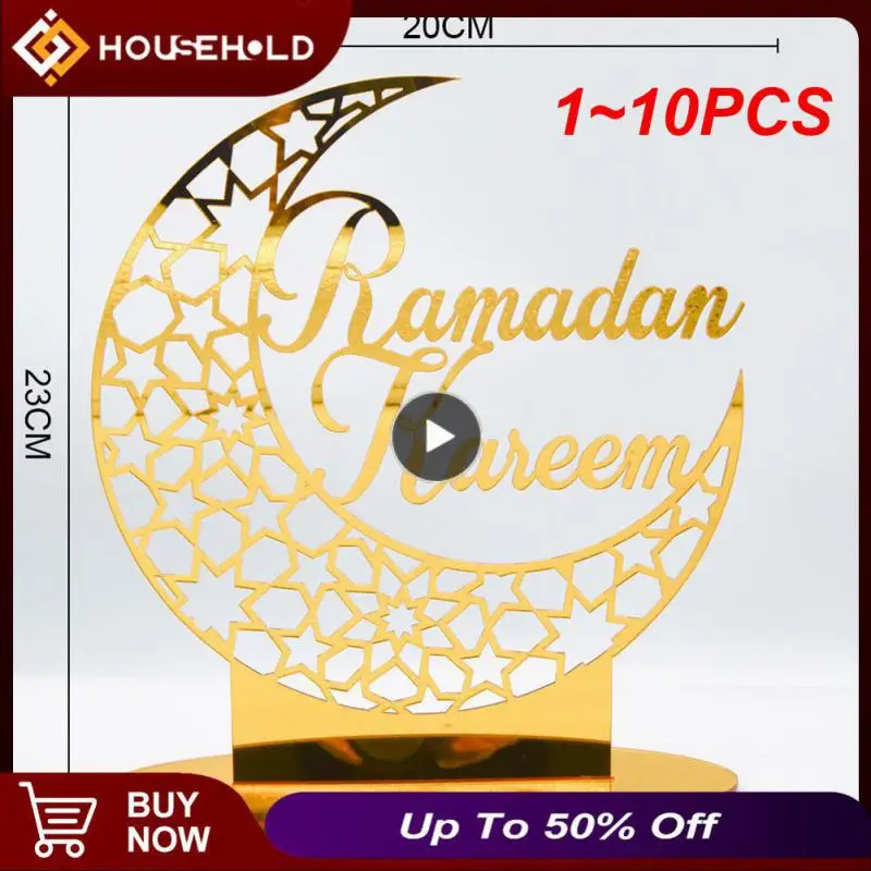 1~10PCS Eid Mubarak Golden Acrylic Moon Star Ornaments Decoration Ramadan 2024 Ramadan Decorations for Home Muslim Deco Aid
1~10PCS Eid Mubarak Golden Acrylic Moon Star Ornaments Decoration Ramadan 2024 Ramadan Decorations for Home Muslim Deco Aid