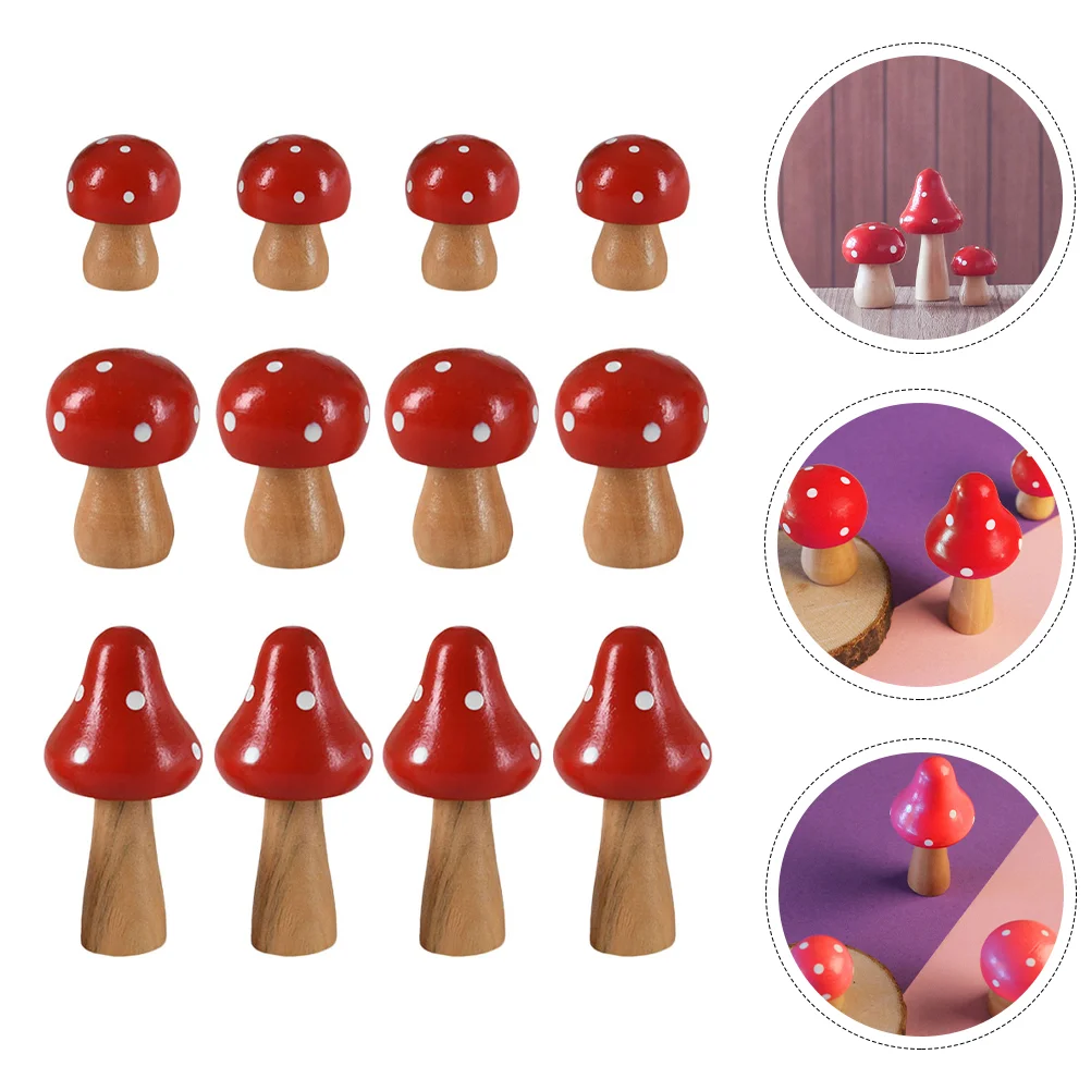 

Simulated Wooden Mushroom Potted Moss Decor Creative Bonsai Photography Prop Small Ornaments Design Adornment Table Craft