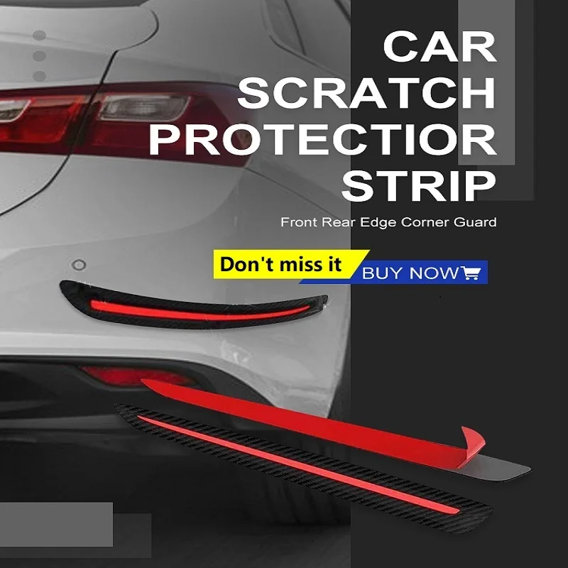2Pcs Car Sticker Bumper Protection Front Rear Edge Corner Guard Scratch Protectior Strip for SUV MPV Sedan Car Auto Supplies 
2Pcs Car Sticker Bumper Protection Front Rear Edge Corner Guard Scratch Protectior Strip for SUV MPV Sedan Car Auto Supplies