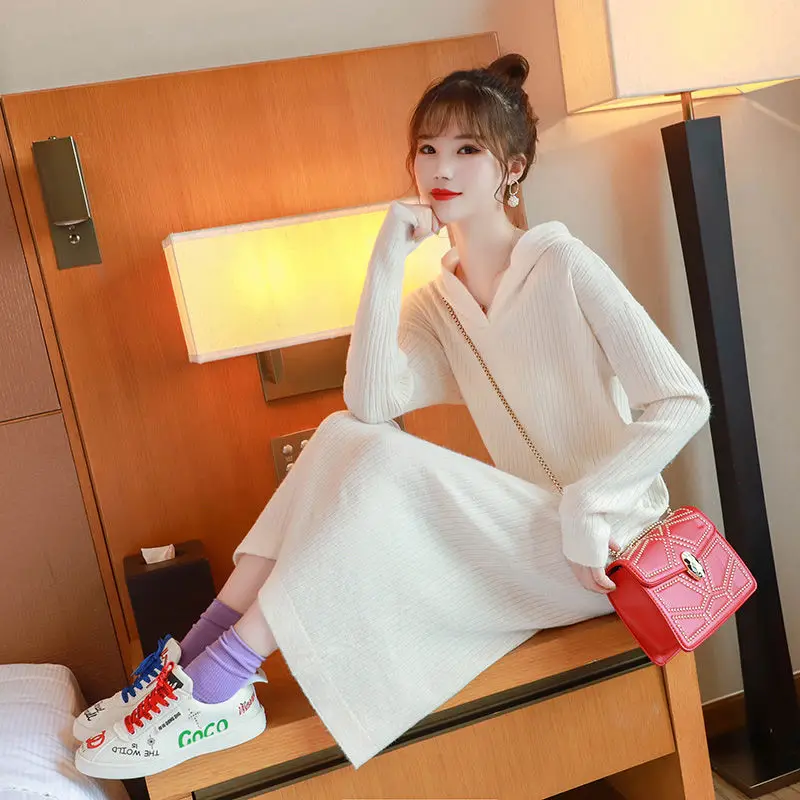 Женский свитер, вязаное платье, Женский Осенний пуловер, стильные облегающие платья с высокой талией, женские праздвечерние чные платья, од... 
Женский свитер, вязаное платье, Женский Осенний пуловер, стильные облегающие платья с высокой талией, женские праздвечерние чные платья, од...