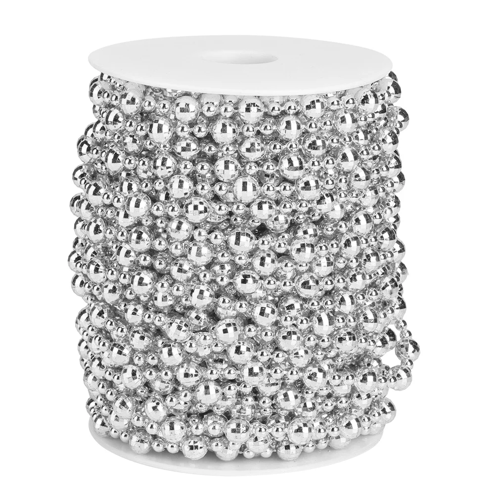 20m Artificial Faux Pearl Bead String for Christmas Tree Wedding Curtain DIY DecorationSilver 
20m Artificial Faux Pearl Bead String for Christmas Tree Wedding Curtain DIY DecorationSilver