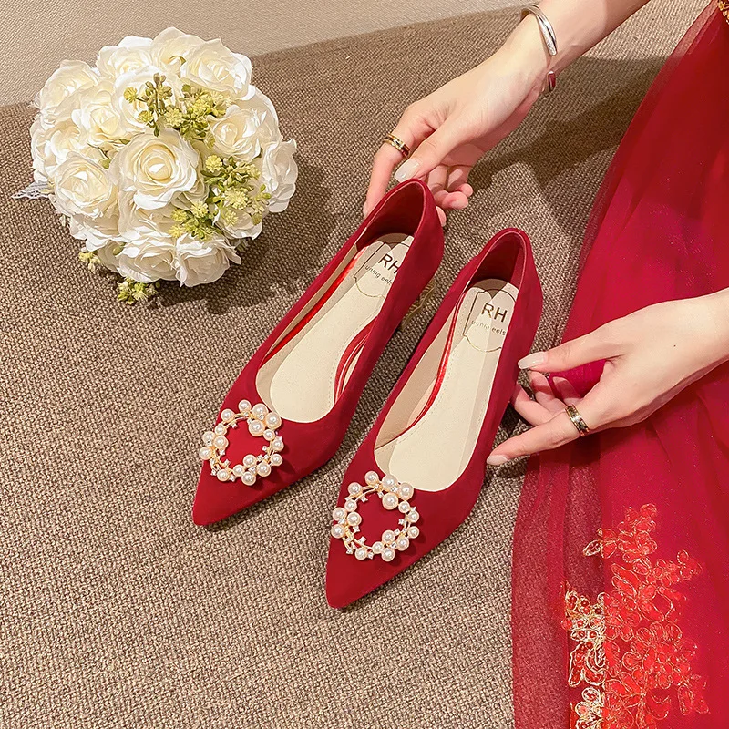 Wedding Shoes Bride Shoes Women's Spring 2022 New Thick Heels Show Main Wedding Dress Not Tired Feet Single Shoes
Wedding Shoes Bride Shoes Women's Spring 2022 New Thick Heels Show Main Wedding Dress Not Tired Feet Single Shoes
