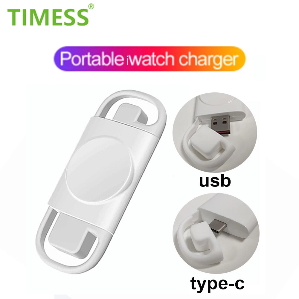 Портативное беспроводное зарядное устройство 2 в 1 для Apple Watch 8 7 6 5 4 USB Type C
Портативное беспроводное зарядное устройство 2 в 1 для Apple Watch 8 7 6 5 4 USB Type C