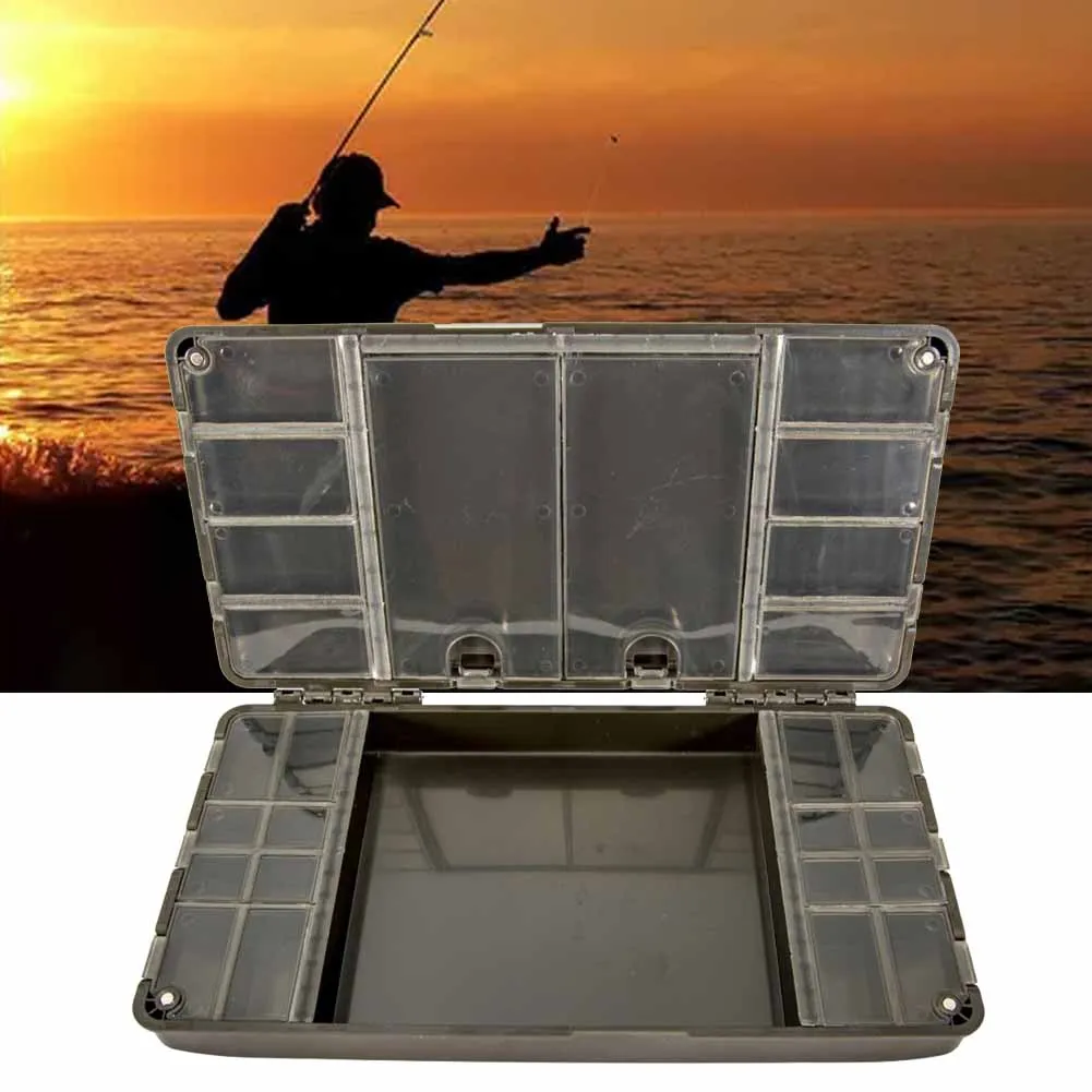 27 Grids Lure Box Transparent Plastic Waterproof Hook Bait Fishing Accessories Double Sided Use Bait Hook Case Organizer Large
27 Grids Lure Box Transparent Plastic Waterproof Hook Bait Fishing Accessories Double Sided Use Bait Hook Case Organizer Large