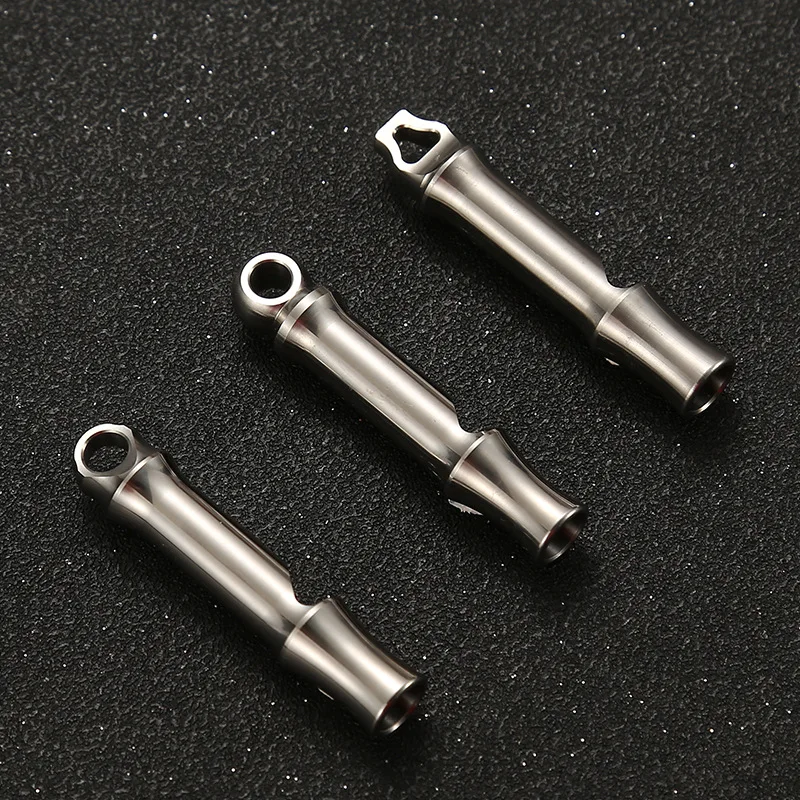 120dB Titanium Alloy High Decibel Single Tube Whistle Outdoor Survival Equipment Camping Portable Multifunctional EDC Whistle
120dB Titanium Alloy High Decibel Single Tube Whistle Outdoor Survival Equipment Camping Portable Multifunctional EDC Whistle