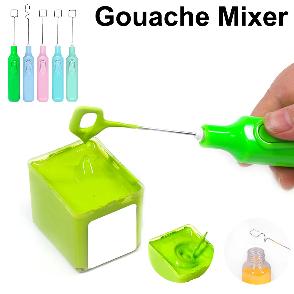 

Electric Gouache Paints Mixer/Stirrer/Agitator Pigments Fast Stir Even Student/Artist Stirring Blending Toning Color Mixing Tool