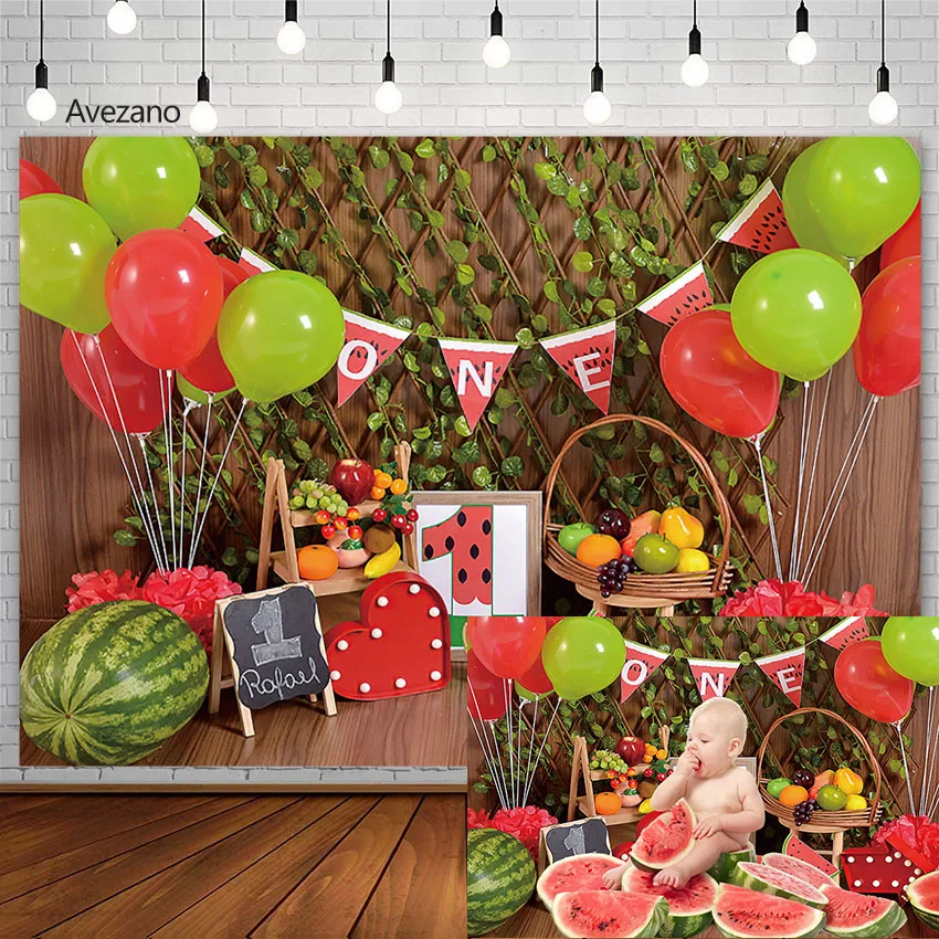 Avezano Watermelon Backdrop Balloon Newborn 1st Birthday Party Cake Smash Fruit Summer Background Photography Studio Photo Decor
Avezano Watermelon Backdrop Balloon Newborn 1st Birthday Party Cake Smash Fruit Summer Background Photography Studio Photo Decor
