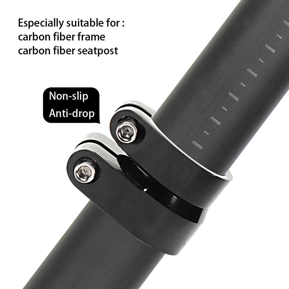 Durable High Quality Seatpost Clamp Double Fixation Practical Replacement Seatpost Clamps Aluminum Alloy Double Bolt
Durable High Quality Seatpost Clamp Double Fixation Practical Replacement Seatpost Clamps Aluminum Alloy Double Bolt