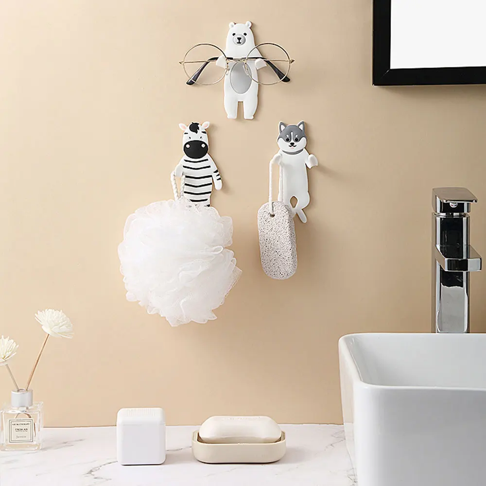 Creative Cartoon Animal Traceless Hook Punch-Free Bendable Storage Hook Easy Installation Sticky Storage Rack Self-adhesive gass 
Creative Cartoon Animal Traceless Hook Punch-Free Bendable Storage Hook Easy Installation Sticky Storage Rack Self-adhesive gass