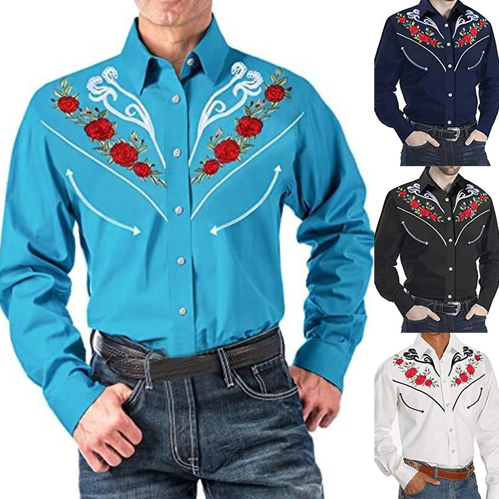 Spring Mens T-shirt Western Vintage Printed Long Sleeve Shirts Casual Loose Slim Button Down Dress Shirt Blouse Tops
Spring Mens T-shirt Western Vintage Printed Long Sleeve Shirts Casual Loose Slim Button Down Dress Shirt Blouse Tops