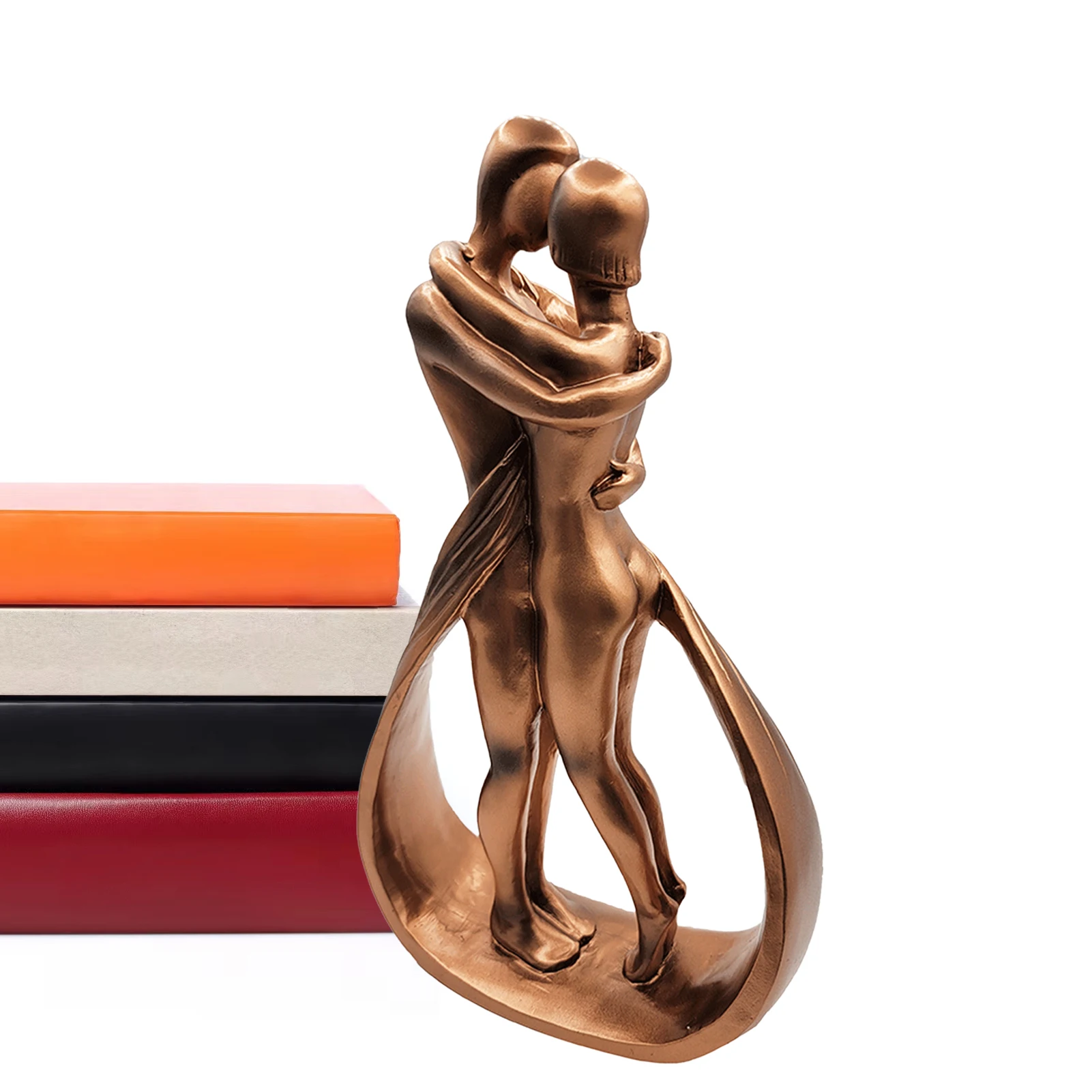 

Couple Sculptures Resin Couple Sculptures Embrace & Kiss Passionate Love Statue Romantic Ornament Figurine Home & Office