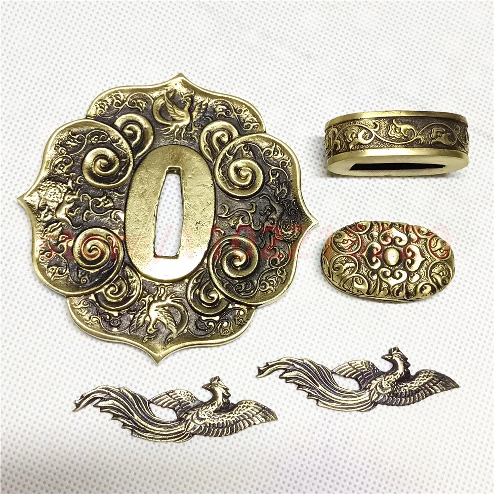 Латунная защита для рук Tsuba, медь Fuchi Kashira Menuki для настоящего японского самурая, катаны, фитинги для меча, детали
Латунная защита для рук Tsuba, медь Fuchi Kashira Menuki для настоящего японского самурая, катаны, фитинги для меча, детали
