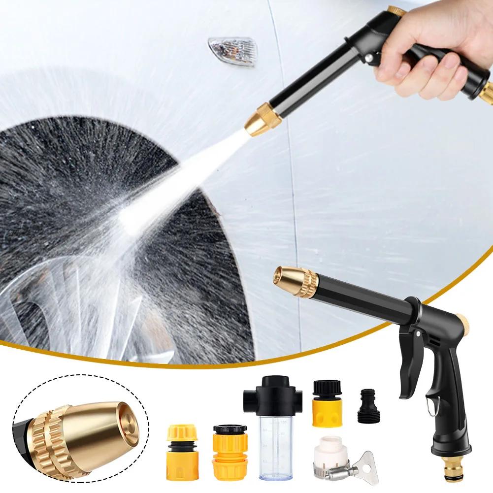 Portable High-Pressure Water Gun Cleaning Car Wash Machine Garden Watering Hose Nozzle Sprinkler Foam Thread Quick Connector
Portable High-Pressure Water Gun Cleaning Car Wash Machine Garden Watering Hose Nozzle Sprinkler Foam Thread Quick Connector