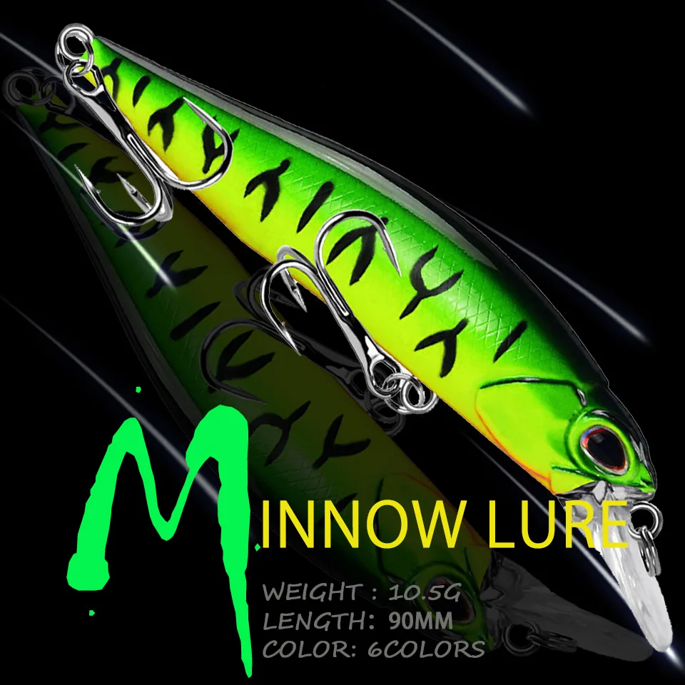 WALK FISH 1pcs 9cm 10.5g Sinking Minnow Fishing Lure Crankbaits Wobblers For Pike Minnow Artificial Hard Lure Fishing Tackle
WALK FISH 1pcs 9cm 10.5g Sinking Minnow Fishing Lure Crankbaits Wobblers For Pike Minnow Artificial Hard Lure Fishing Tackle