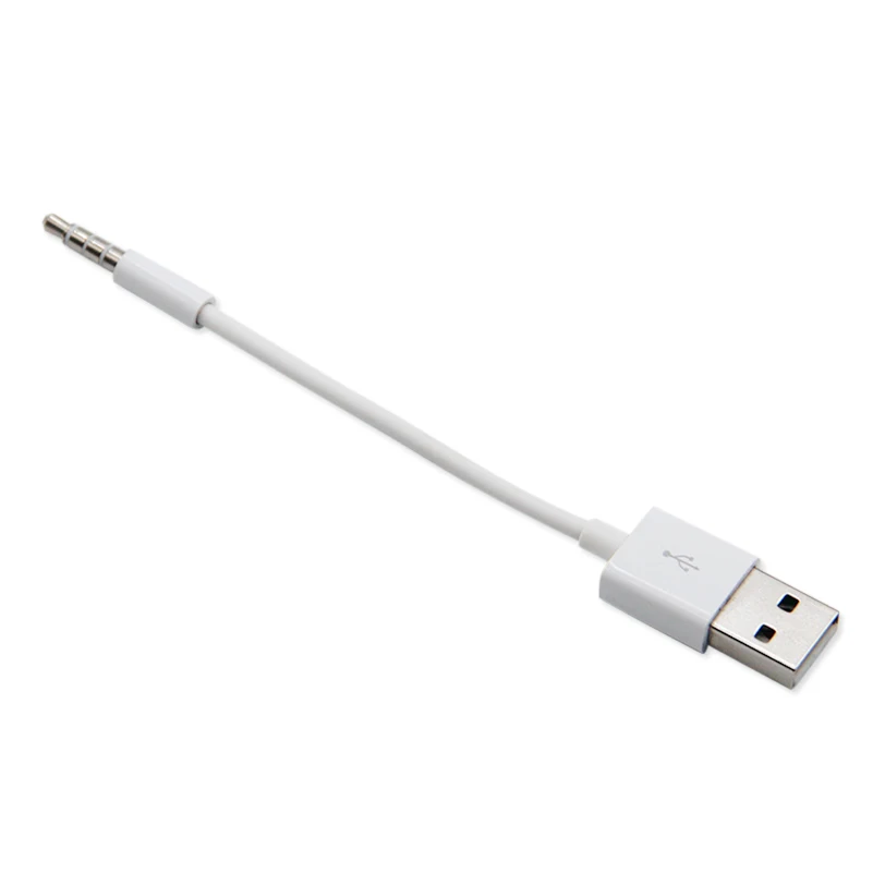 

3.5mm Jack to USB 2.0 Data Sync Charger Transfer Audio Adapter Charging Cable for Apple iPod Shuffle 3rd/4th/5th/6th/7th MP3