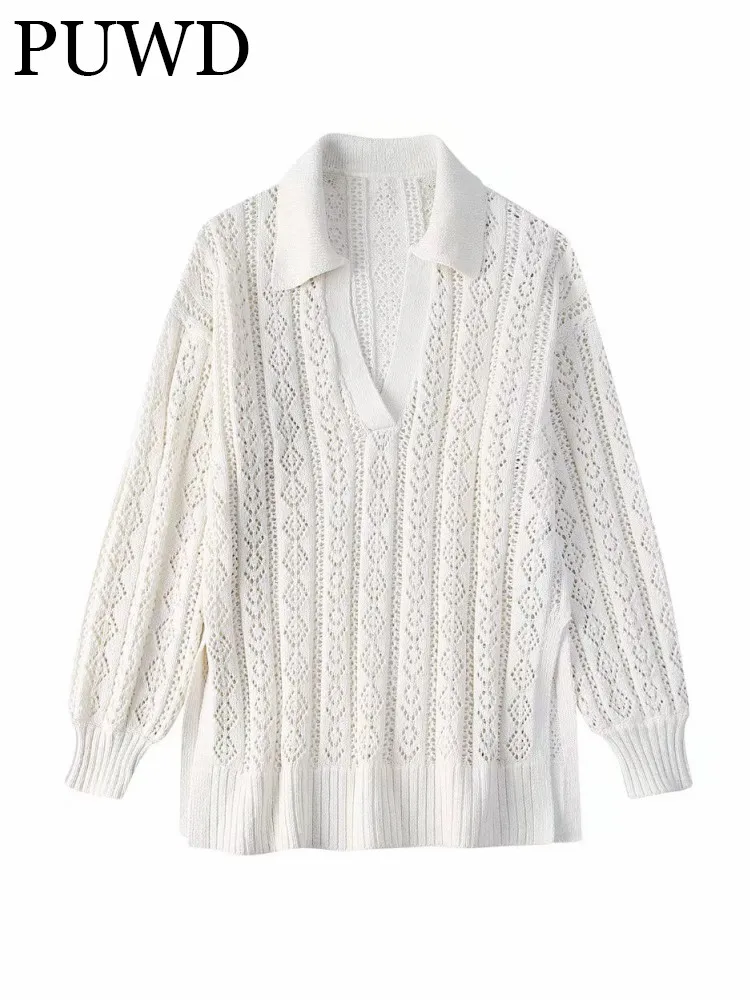 PUWD Women Jacquard Net Eyeliner Collar Sweater Elegant Sweet Beauty Street Comfortable Relaxed Holiday 2022 Summer Femal Shirt
PUWD Women Jacquard Net Eyeliner Collar Sweater Elegant Sweet Beauty Street Comfortable Relaxed Holiday 2022 Summer Femal Shirt