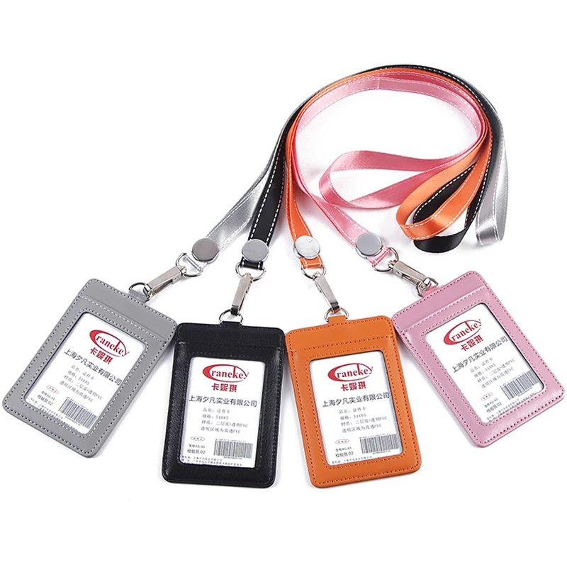 Super Quality Genuine Leather Card Holder Multicolor Business ID Card Holder Badge License With Lanyard Options (Standard Size)
Super Quality Genuine Leather Card Holder Multicolor Business ID Card Holder Badge License With Lanyard Options (Standard Size)