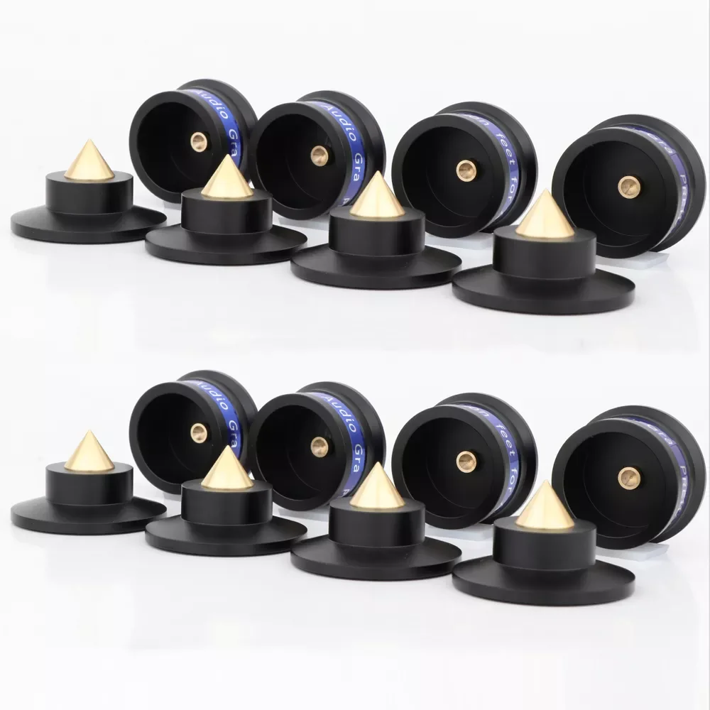 NEW New Upgrade Audiophile Shock Spikes Spring Damping Pad HIFI Speaker Audio CD Amplifier ALUMINIUM ISOLATION FEET 
NEW New Upgrade Audiophile Shock Spikes Spring Damping Pad HIFI Speaker Audio CD Amplifier ALUMINIUM ISOLATION FEET