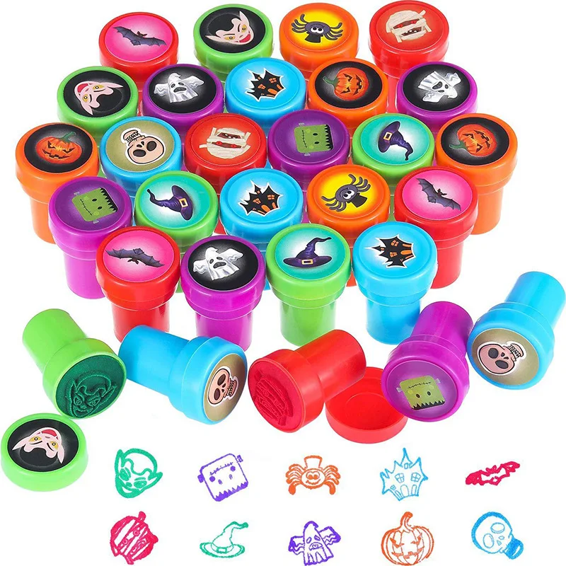 

10pcs Assorted Stamps for Kids Self-ink Stamps Children Toy DIY Crafts Scrapbooking Seal Stamper Classroom Rewards Teacher Stamp