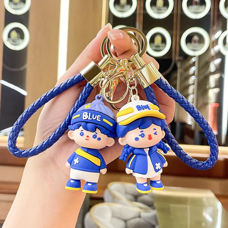 Creative cartoon Klein blue couple keychain cute doll personality pendant bag student bag pendant small gift wholesale
Creative cartoon Klein blue couple keychain cute doll personality pendant bag student bag pendant small gift wholesale