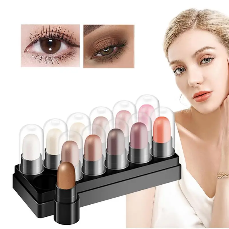 Cream Eyeshadow Pencil 12 PCS Eye Highlighter Pencil Stick Waterproof Glitter Eyeshadow Pen Silkworm Pen Eyeshadow Stick Sets
Cream Eyeshadow Pencil 12 PCS Eye Highlighter Pencil Stick Waterproof Glitter Eyeshadow Pen Silkworm Pen Eyeshadow Stick Sets