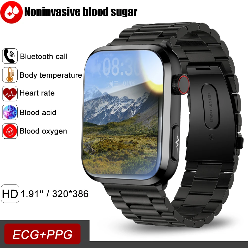 Smartwatch band blood fat HRV ECG smart watch men Bluetooth Call Noninvasive Blood Glucose Heart Rate Blood pressure waterproof
Smartwatch band blood fat HRV ECG smart watch men Bluetooth Call Noninvasive Blood Glucose Heart Rate Blood pressure waterproof