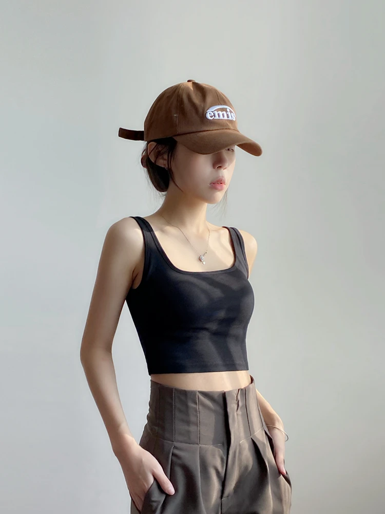 Beauty back underwear camisole women's inner wear summer outer wear tube top top bottoming shirt slim short
Beauty back underwear camisole women's inner wear summer outer wear tube top top bottoming shirt slim short