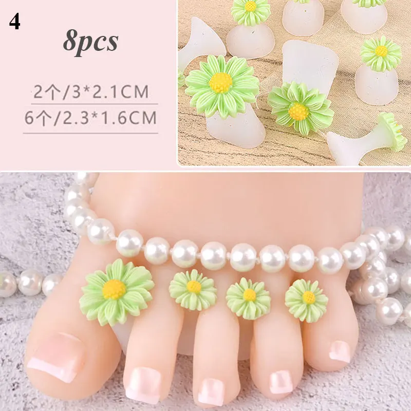 8Pcs Toe Separator Silicone Thumb Protector Nail Art Pedicure Comfortable Daisy Flower Nail Care Crystal Diamond Manicure Tool
8Pcs Toe Separator Silicone Thumb Protector Nail Art Pedicure Comfortable Daisy Flower Nail Care Crystal Diamond Manicure Tool