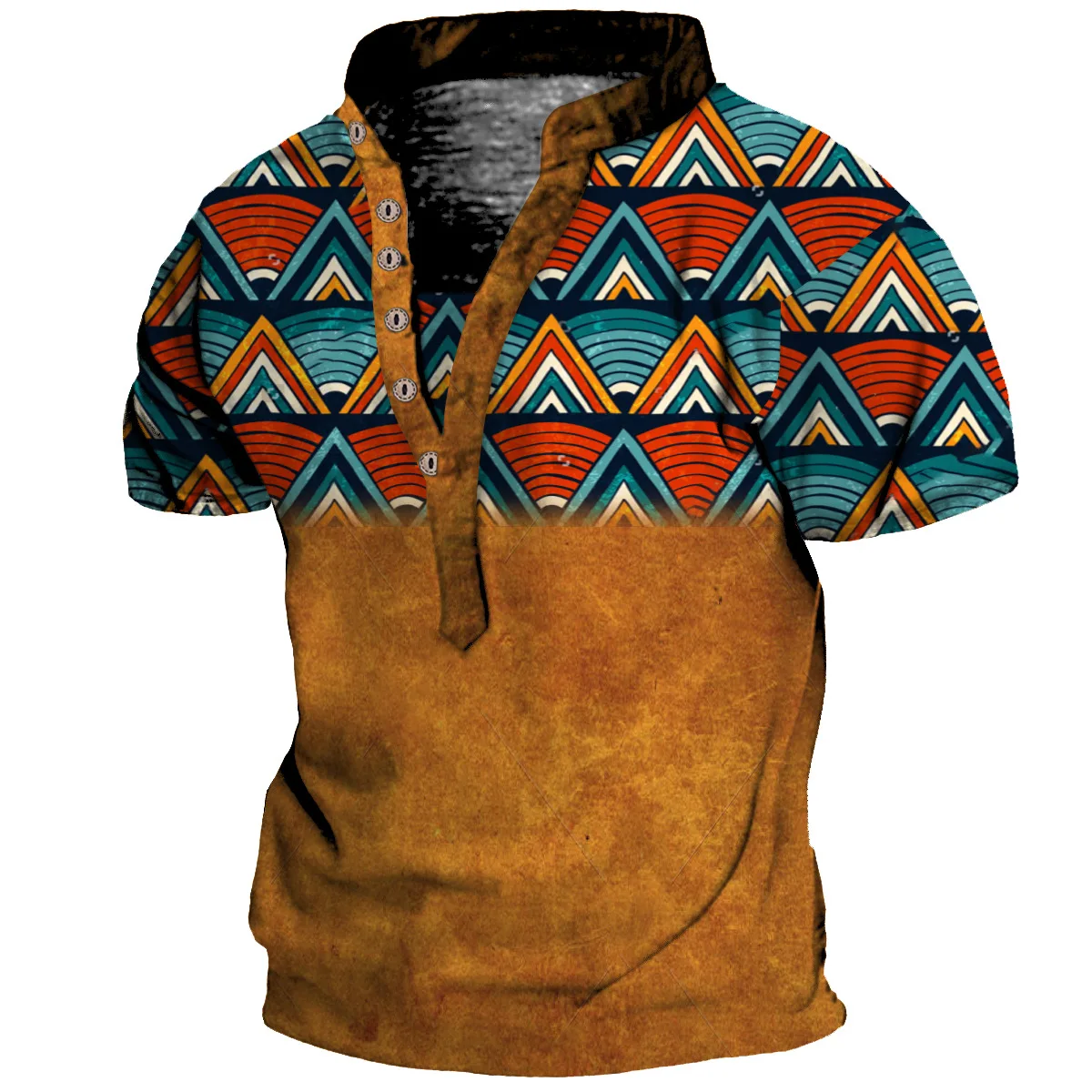Retro Men's Totem Pattern Summer Casual Daily Short Sleeve 3D Printed Harajuku Fashion V-neck Henley Shirt
Retro Men's Totem Pattern Summer Casual Daily Short Sleeve 3D Printed Harajuku Fashion V-neck Henley Shirt
