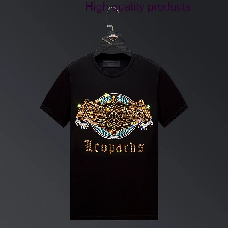 Leopard 2023 Rhinestones T Shirts Mens Top Fashion Streetwear O Neck Short Sleeve Slim Modal Cotton Animal Tshirts Men Clothing
Leopard 2023 Rhinestones T Shirts Mens Top Fashion Streetwear O Neck Short Sleeve Slim Modal Cotton Animal Tshirts Men Clothing