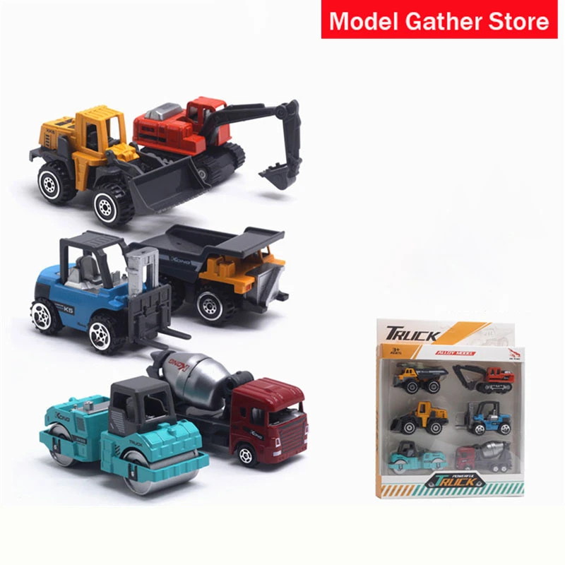 6PCS 1:64 Modern Engineering Vehicle Model Set Excavator Forklift Stacker Roller Cement Truck Model for Kids Gift
6PCS 1:64 Modern Engineering Vehicle Model Set Excavator Forklift Stacker Roller Cement Truck Model for Kids Gift