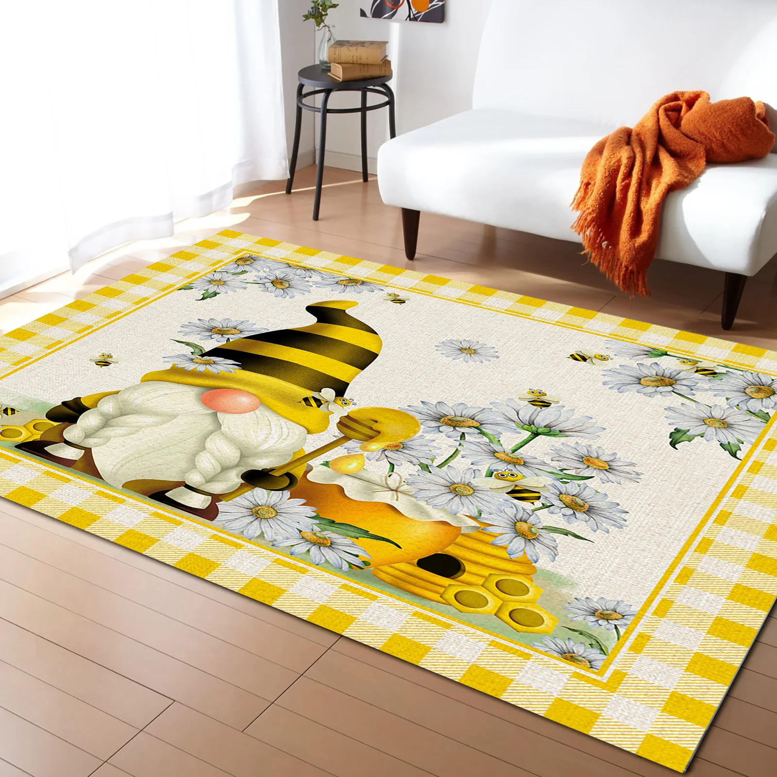 Летние идиллические гномовые коврики Daisy Bee для спальни, современные коврики для гостиной, домашний Декор отеля, большие коврики с принтом
Летние идиллические гномовые коврики Daisy Bee для спальни, современные коврики для гостиной, домашний Декор отеля, большие коврики с принтом