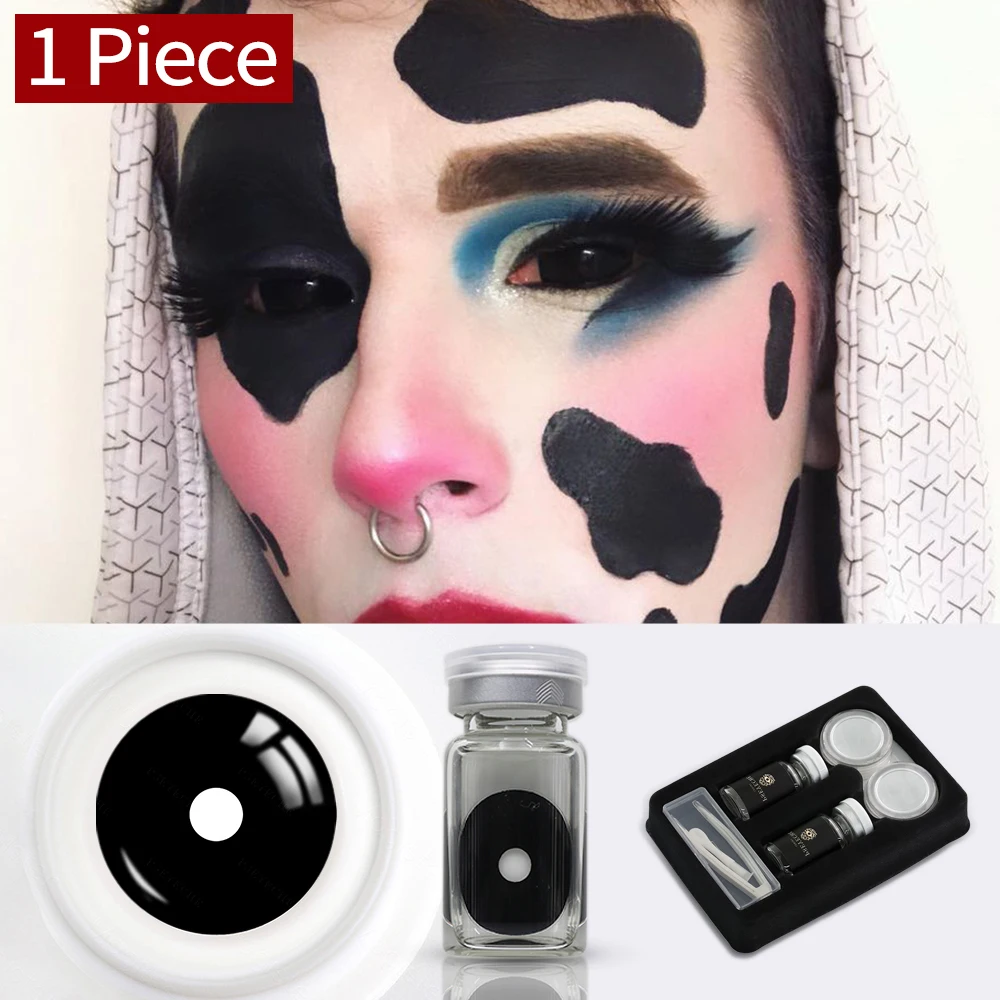 (1 Piece Contact Lens) Black Sclera Contacts Lenses Full Eyes 22MM for Cosplay Anime Colored Eye Lens 1 Pair Sclera Black Lenses
(1 Piece Contact Lens) Black Sclera Contacts Lenses Full Eyes 22MM for Cosplay Anime Colored Eye Lens 1 Pair Sclera Black Lenses