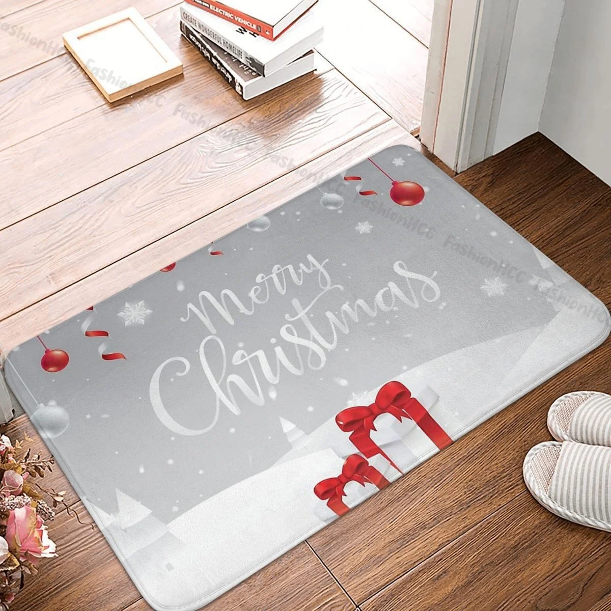 Merry Christmas Bathroom Non-Slip Carpet Snowing On Gifts Flannel Mat Entrance Door Doormat Floor Decor Rug
Merry Christmas Bathroom Non-Slip Carpet Snowing On Gifts Flannel Mat Entrance Door Doormat Floor Decor Rug