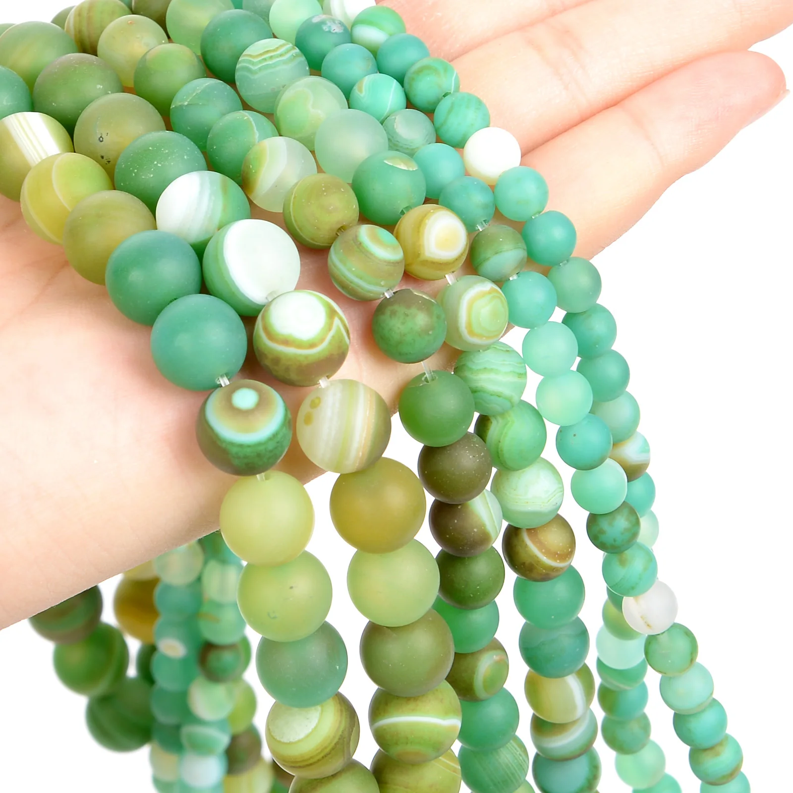 Natural Fruit Green Frosted Sardonyx Agate Bead DIY Charm Making Jewelry Loose Spacer Beads Stone Bracelet Necklace Accessories
Natural Fruit Green Frosted Sardonyx Agate Bead DIY Charm Making Jewelry Loose Spacer Beads Stone Bracelet Necklace Accessories