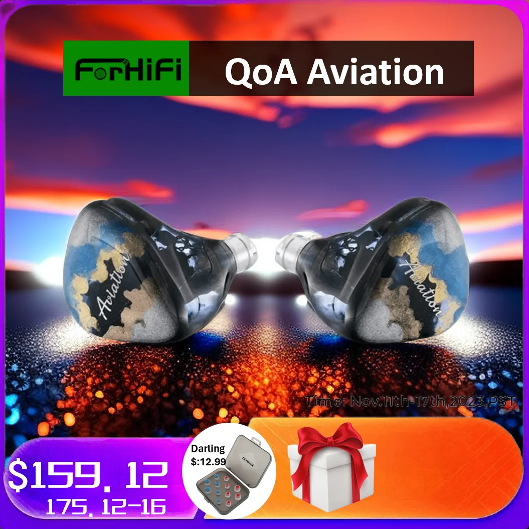 

New QoA Aviation In-Ear Earphone 3 Knowles BA+1 DD Hybrid Driver Monitor Headphone 0.78mm 2pin Cable HiFi Music Earbuds Headest