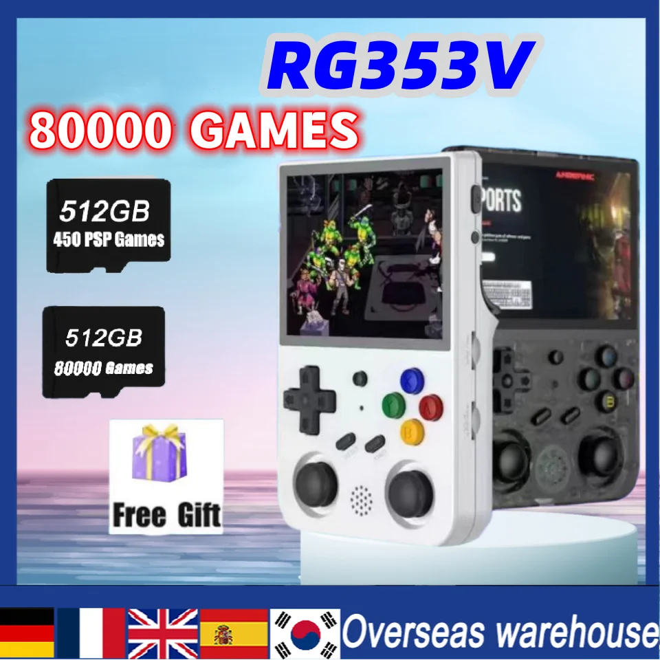 RG353V 353VS ANBERNIC Android11 Linux SYSTEM HD BUilt-in 20 Simulator Original Retro Handheld Games 3.5Inch 80000 Game512G PSP
RG353V 353VS ANBERNIC Android11 Linux SYSTEM HD BUilt-in 20 Simulator Original Retro Handheld Games 3.5Inch 80000 Game512G PSP
