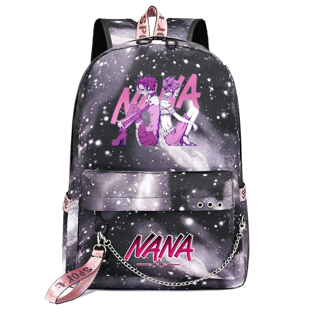 Hot Nana Osaki Backpack School Bags Women Men USB Port Mochila Travel Bags Teenager Laptop Chain Backpack College Bags
Hot Nana Osaki Backpack School Bags Women Men USB Port Mochila Travel Bags Teenager Laptop Chain Backpack College Bags