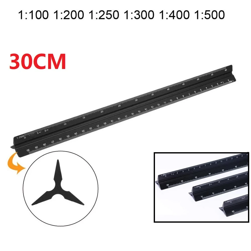 Scale Ruler Aluminum Alloy 30cm Engineer Triangular Scale Architect Scale Ruler Drafting Tools Architectural Scale Ruler
Scale Ruler Aluminum Alloy 30cm Engineer Triangular Scale Architect Scale Ruler Drafting Tools Architectural Scale Ruler