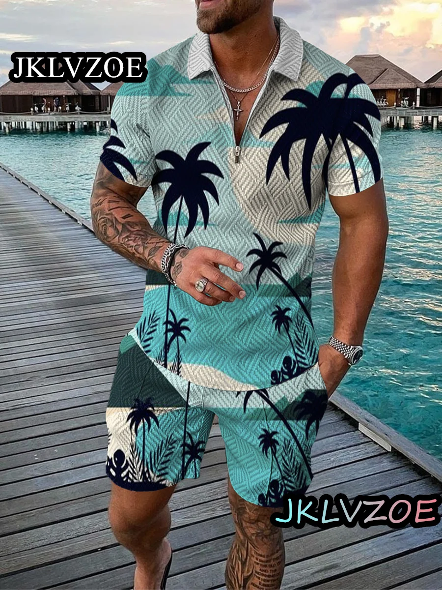 Men's Hawaiian Beachwear Set Summer Boho Shirt Shorts 2-piece Set Casual Polo Shirts and Shorts Sweatsuit Set Pant Closure Type
Men's Hawaiian Beachwear Set Summer Boho Shirt Shorts 2-piece Set Casual Polo Shirts and Shorts Sweatsuit Set Pant Closure Type