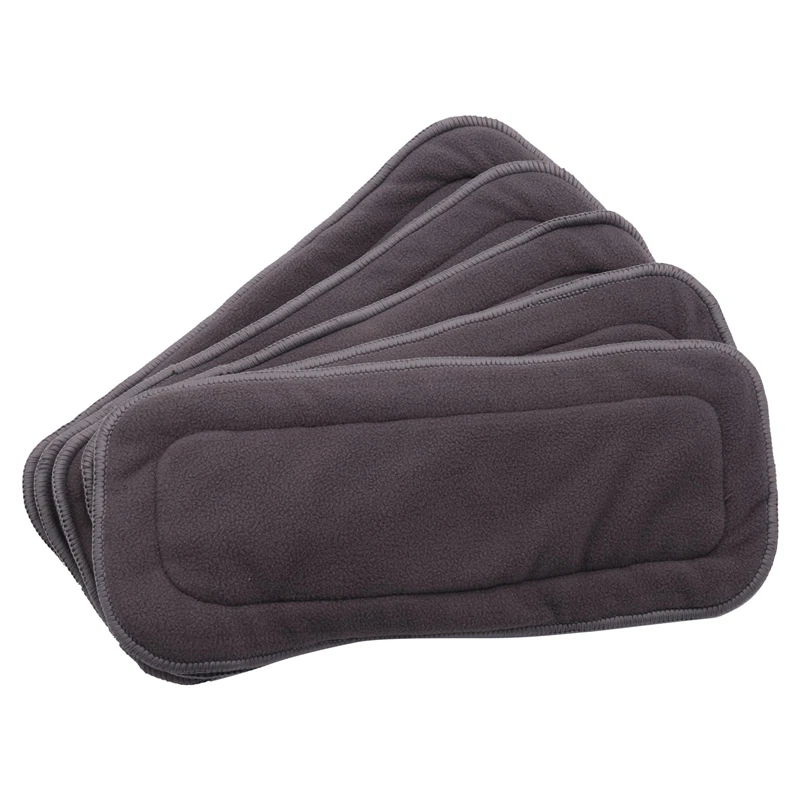 5 Pcs Washable Diaper 5 Layers Bamboo Charcoal Cloth Super Absorbent Reusable Incontinence Diaper Insert Pad
5 Pcs Washable Diaper 5 Layers Bamboo Charcoal Cloth Super Absorbent Reusable Incontinence Diaper Insert Pad