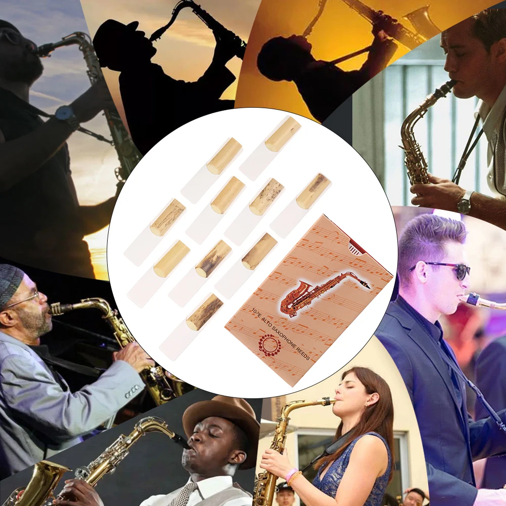10Pcs Alto Sax Reeds with Storage Box Traditional Reed Strong Professional Saxophone Reed for Beginners Lovers
10Pcs Alto Sax Reeds with Storage Box Traditional Reed Strong Professional Saxophone Reed for Beginners Lovers