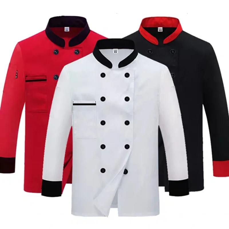 Unisex Chef Jacket Long Sleeve Men Women Restaurant Kitchen Cook Coat Catering Waiter Baker Uniform
Unisex Chef Jacket Long Sleeve Men Women Restaurant Kitchen Cook Coat Catering Waiter Baker Uniform