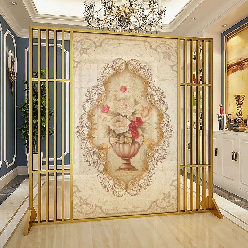 European Entry Lux American Movable Screen Partition Living Room Entrance Bedroom Dining Room Block Aluminum Alloy Seat Screen
European Entry Lux American Movable Screen Partition Living Room Entrance Bedroom Dining Room Block Aluminum Alloy Seat Screen