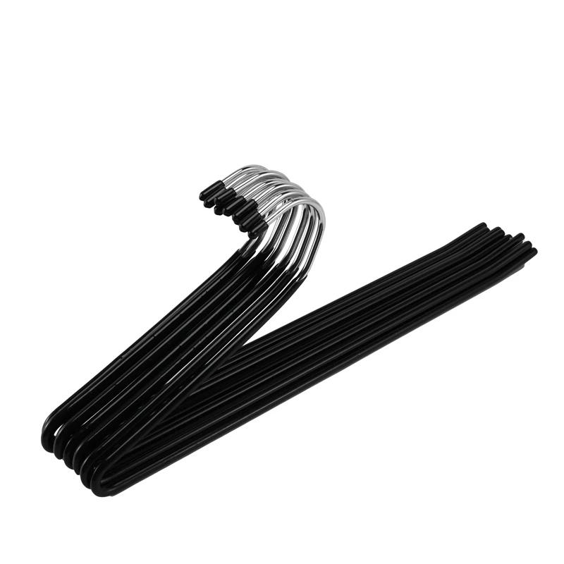 Metal Slacks/Trousers Hangers Open Ended Pants Easy Slide Organizers, Chrome And Black Friction, Non-Slip Arms, Set Of 10
Metal Slacks/Trousers Hangers Open Ended Pants Easy Slide Organizers, Chrome And Black Friction, Non-Slip Arms, Set Of 10